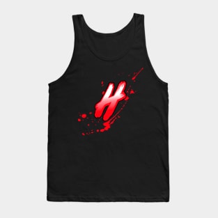 bloody letter H Tank Top